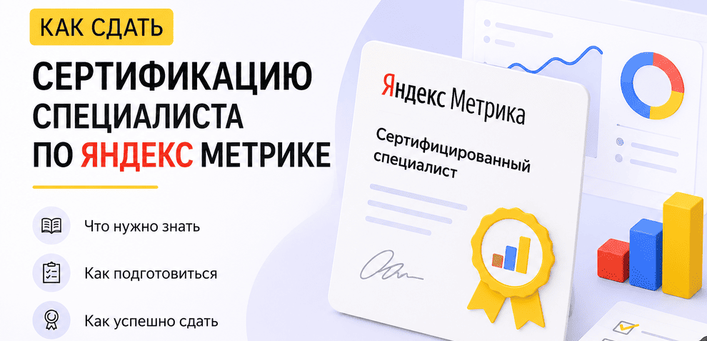 Как сдать сертификацию по Яндекс Метрике